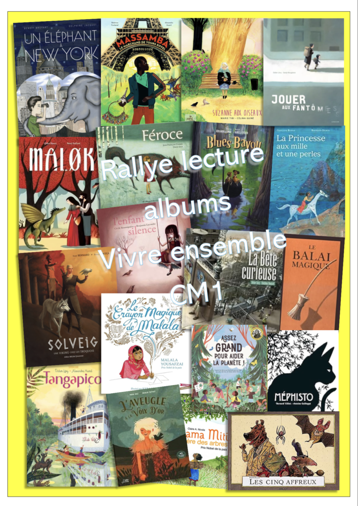 Couverture rallye albums Vivre ensemble CM1
