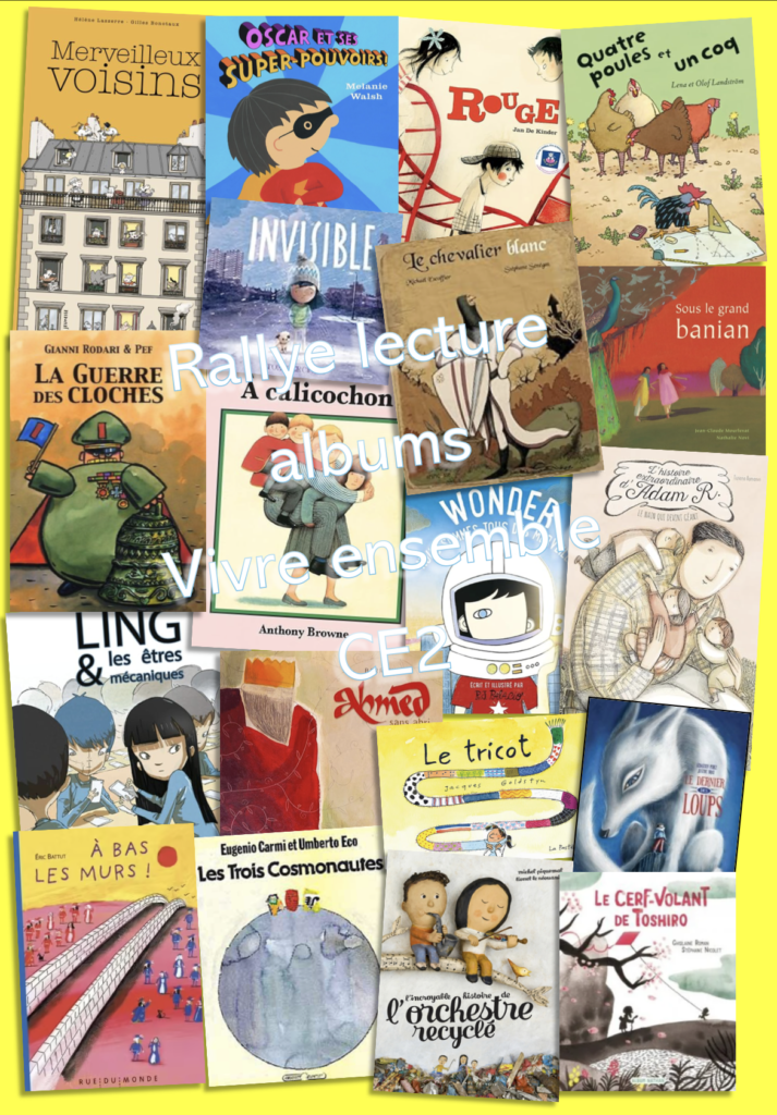 Couverture Rallye albums Vivre ensemble CE2
