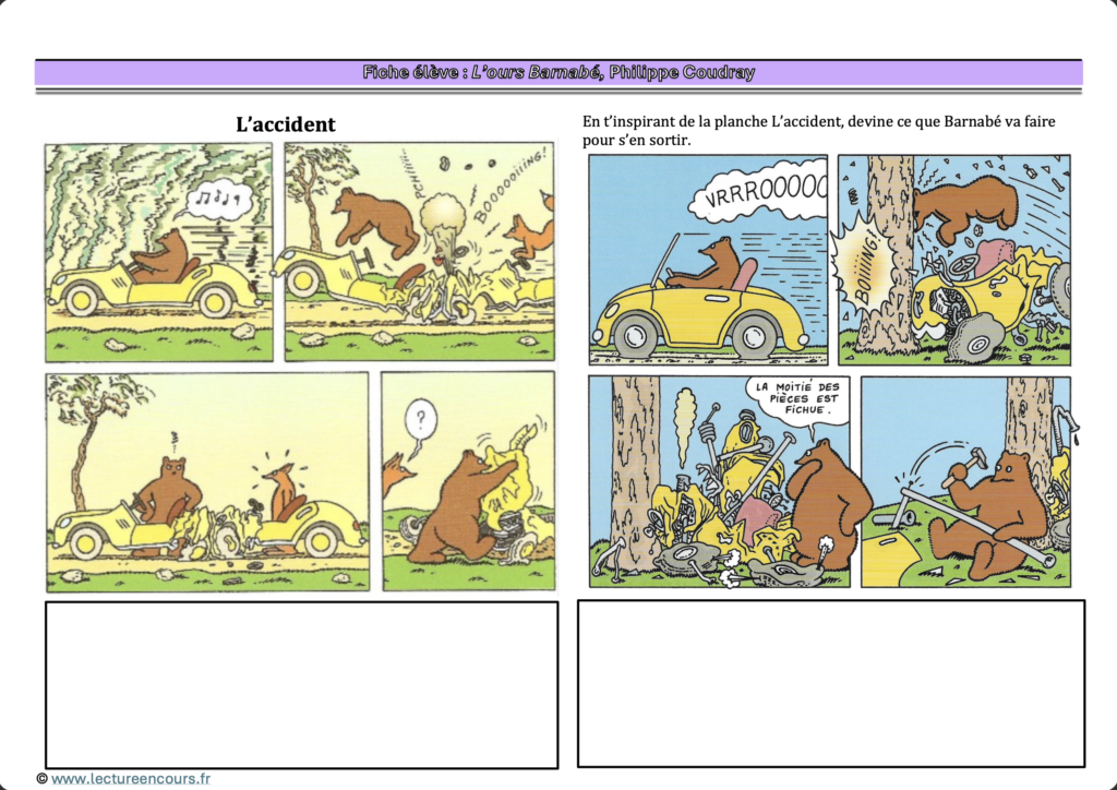 Fiche élève L'ours Barnabé